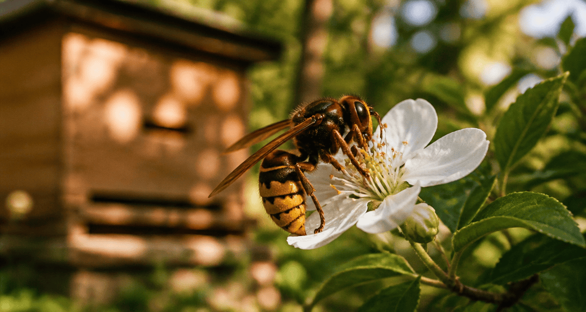 a quoi servent les frelons frelon sur fleur