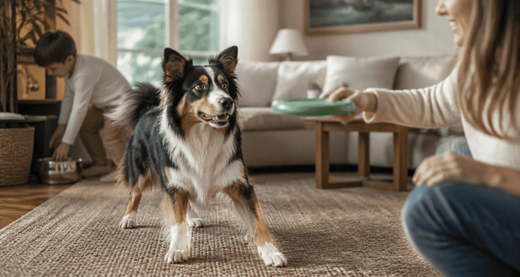 adoption berger australien en intérieur