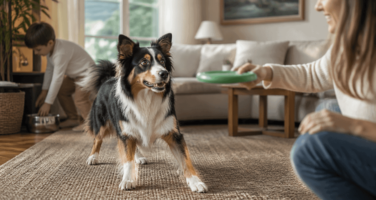 adoption berger australien en intérieur