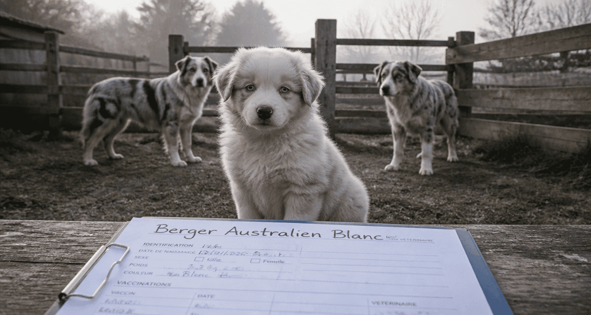 berger australien blanc chiot et adultes merle
