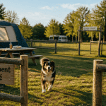 camping avec emplacement clôturé pour chien