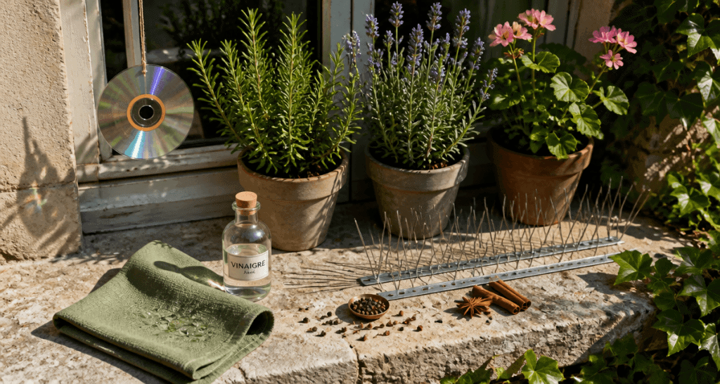 ce que détestent les pigeons sur un balcon astuces naturelles
