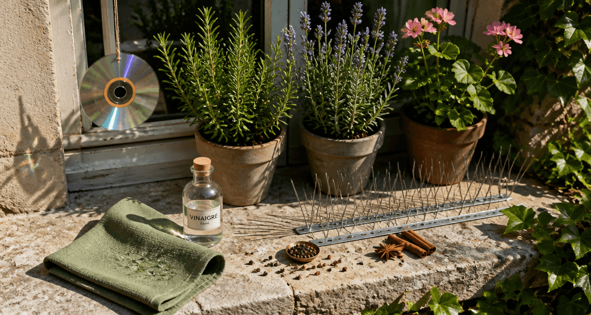 ce que détestent les pigeons sur un balcon astuces naturelles