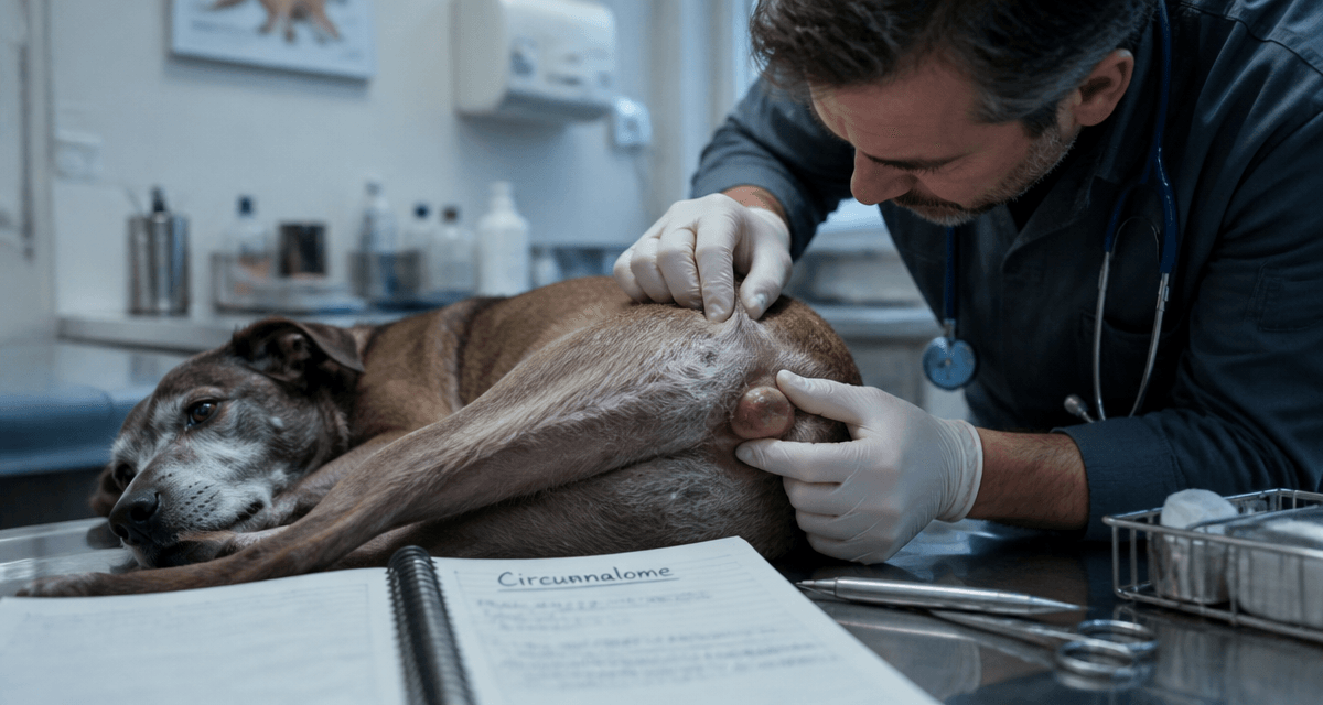 circumanalome chien examiné vétérinaire