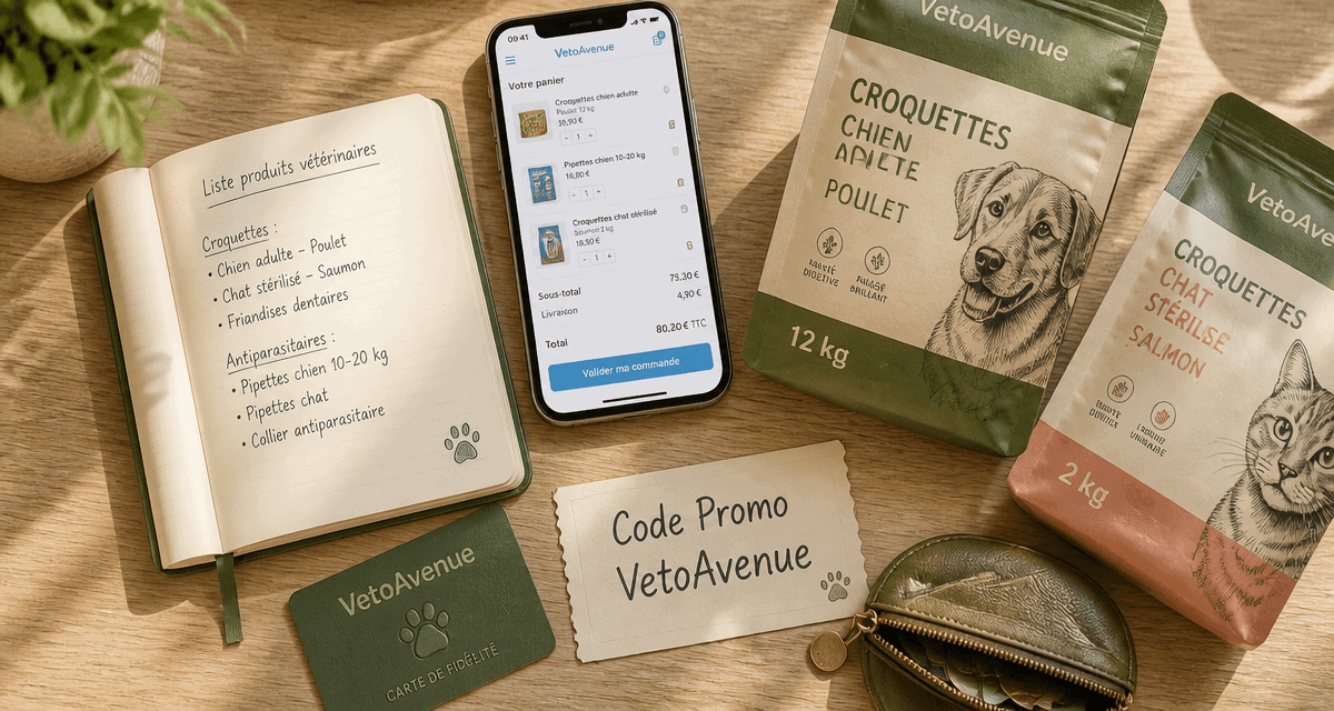 code promo vetoavenue carnet panier croquettes