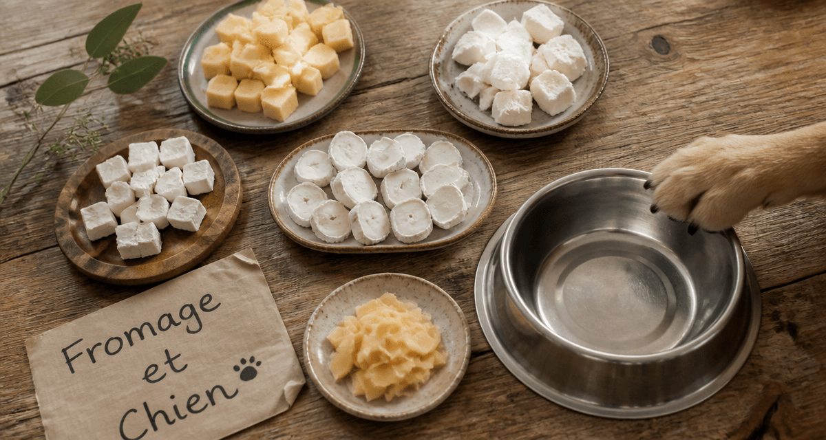 fromage de chevre chien morceaux gamelle