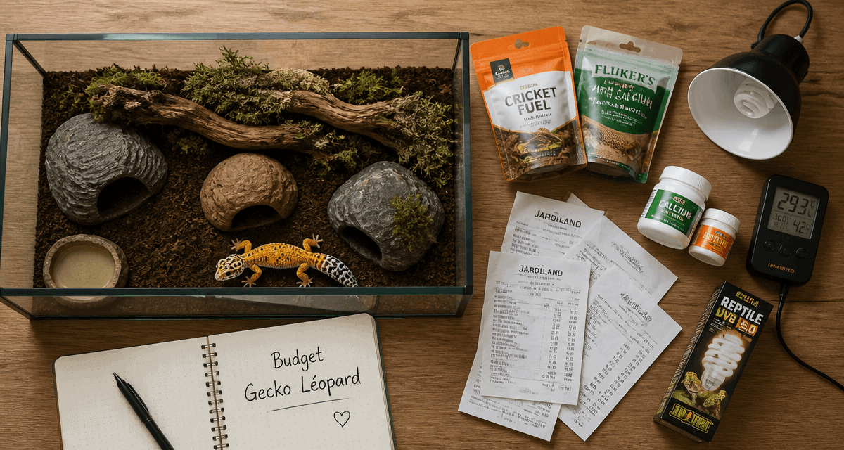 gecko léopard prix terrarium accessoires