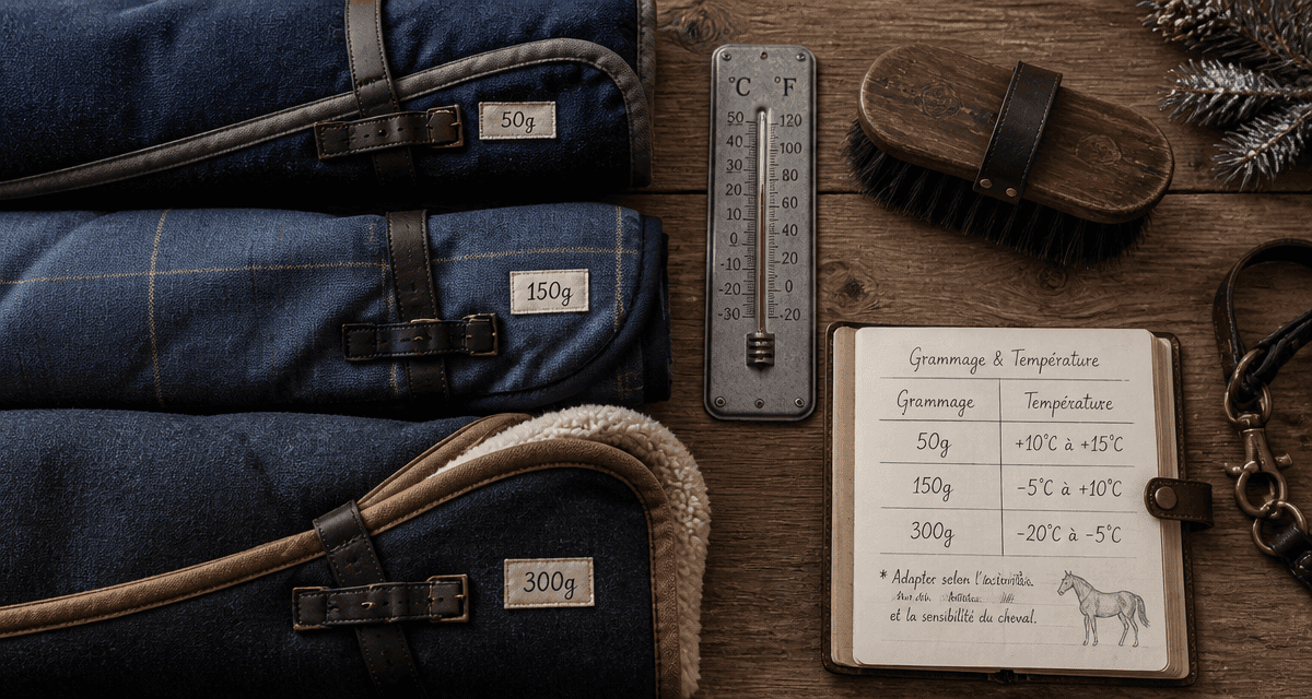 grammage couverture cheval couvertures et accessoires