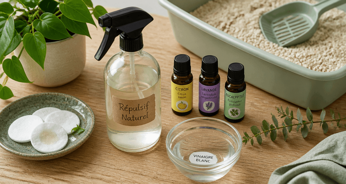 Huile essentielle chat pipi répulsif naturel