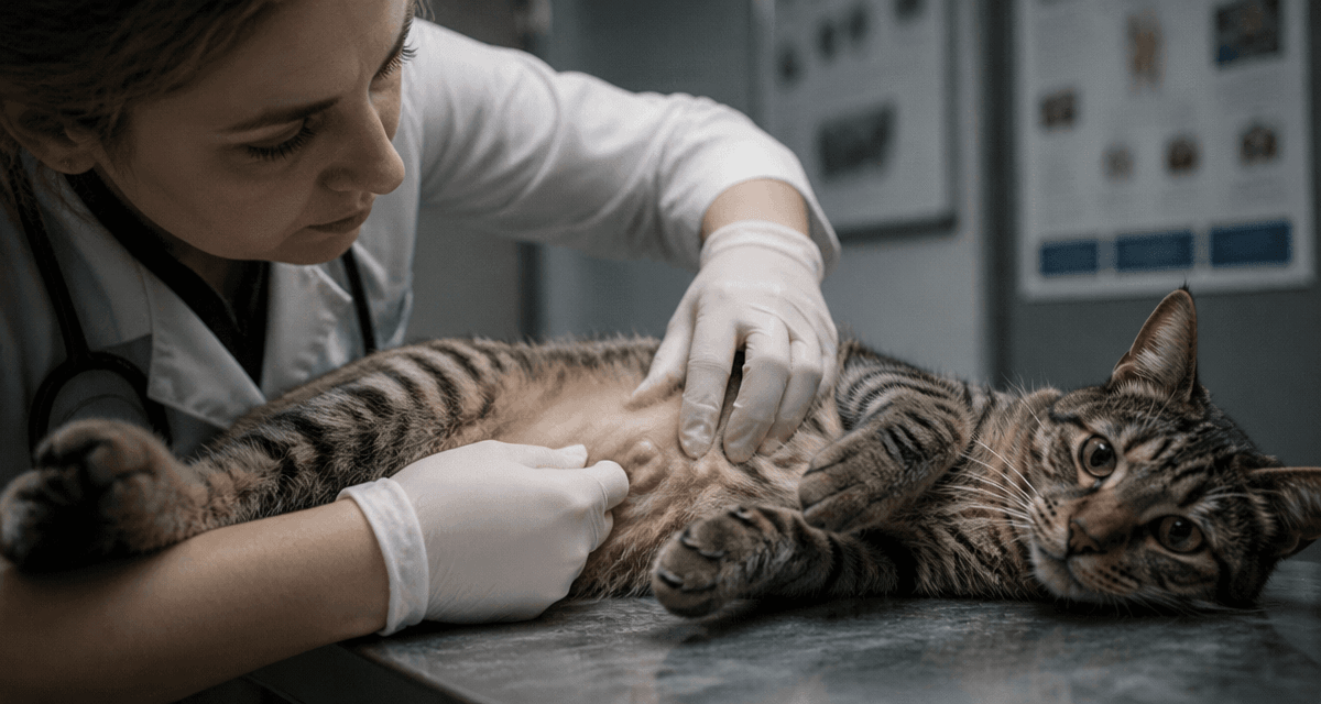 photo tumeur mammaire chat chez le vétérinaire