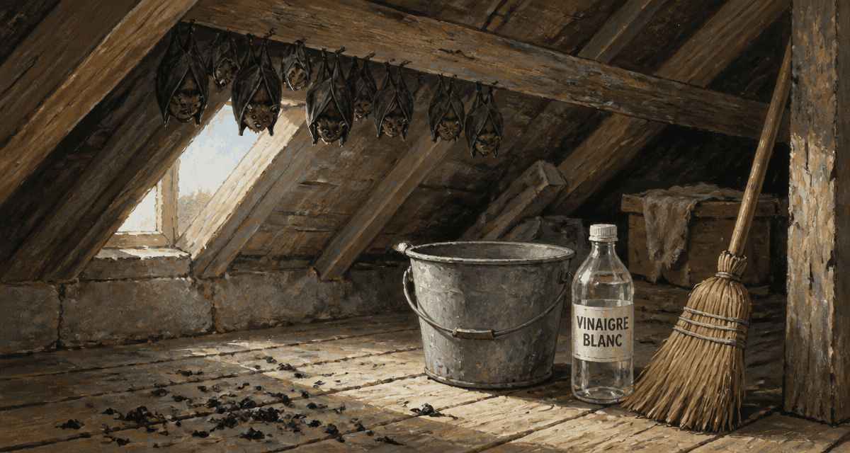 vinaigre blanc chauve souris nettoyage