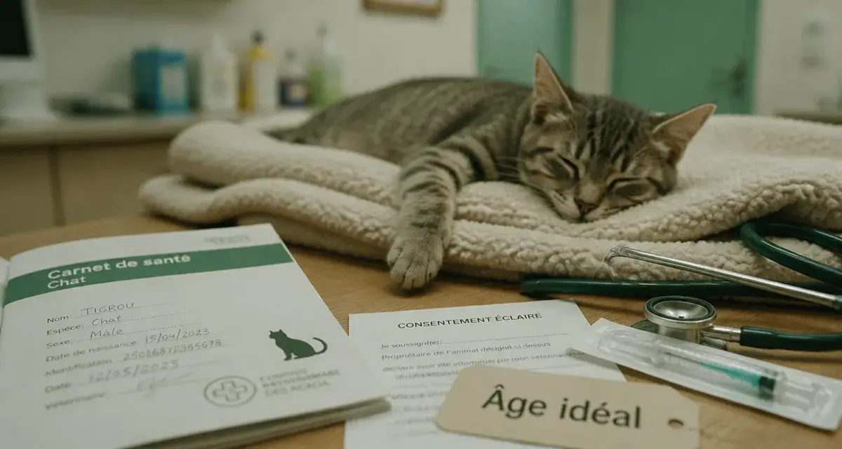 À quel âge castrer un chat : âge idéal, bénéfices santé, déroulement en clinique vétérinaire