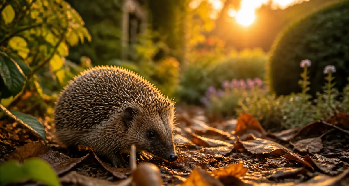 À quelle heure sortent les hérissons photo jardin