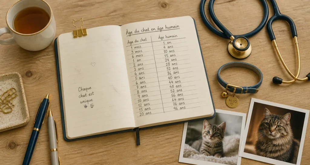 convertisseur age chat tableau carnet stethoscope