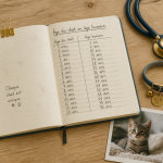 convertisseur age chat tableau carnet stethoscope