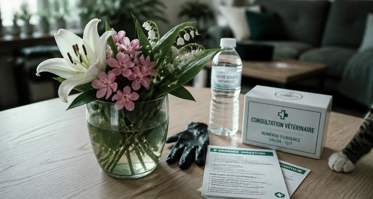 Fleurs toxiques pour les chats : plantes mortelles, kit d’urgence et réflexes