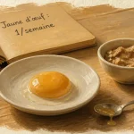 Jaune d oeuf chat, pour 1 fois par semaine, pelage sain
