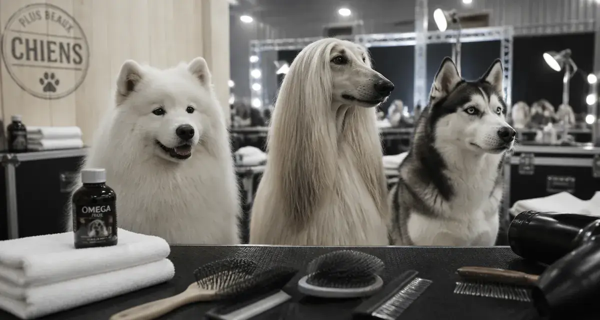 Le plus beau chien du monde : brosses et 3 races, pelage parfait