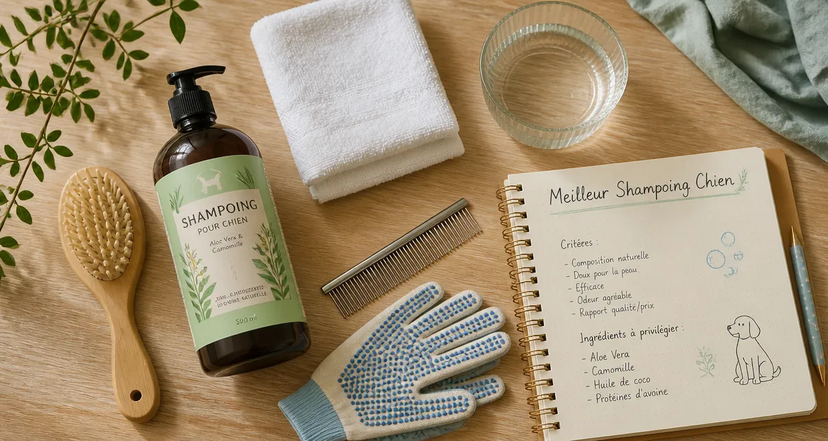 meilleur shampoing chien accessoires toilettage