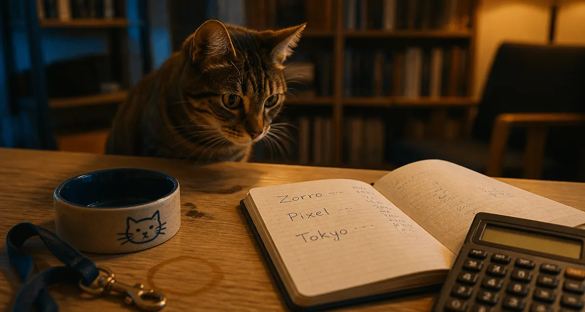 Nom de chat qui claque : carnet de prénoms et chat curieux