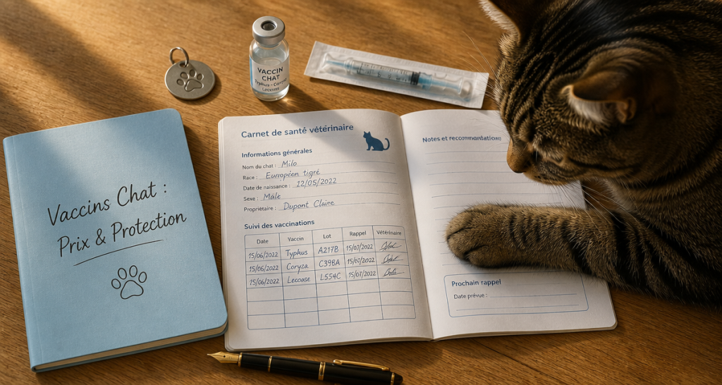 prix vaccins chat carnet santé seringue