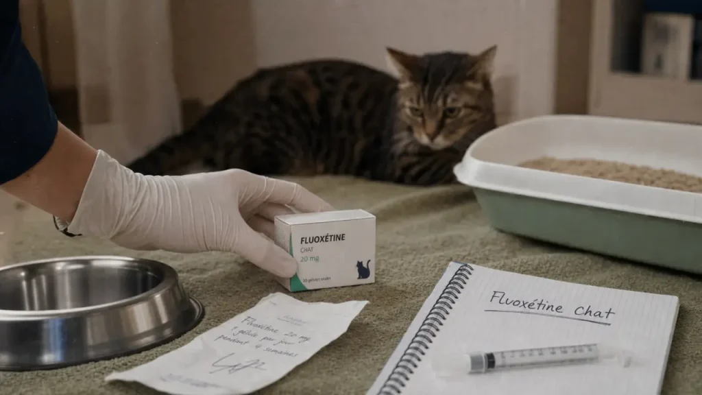 Antidépresseur chat : fluoxétine, posologie et signes qui imposent le vétérinaire