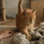Chat et comportement : queue haute et miaulements