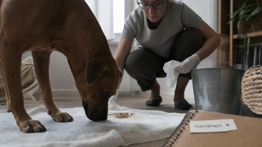Chien mange caca : coprophagie, causes à repérer et gestes pour arrêter