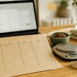 Croquette sur mesure : portions et prix sur table, balance et rationnement