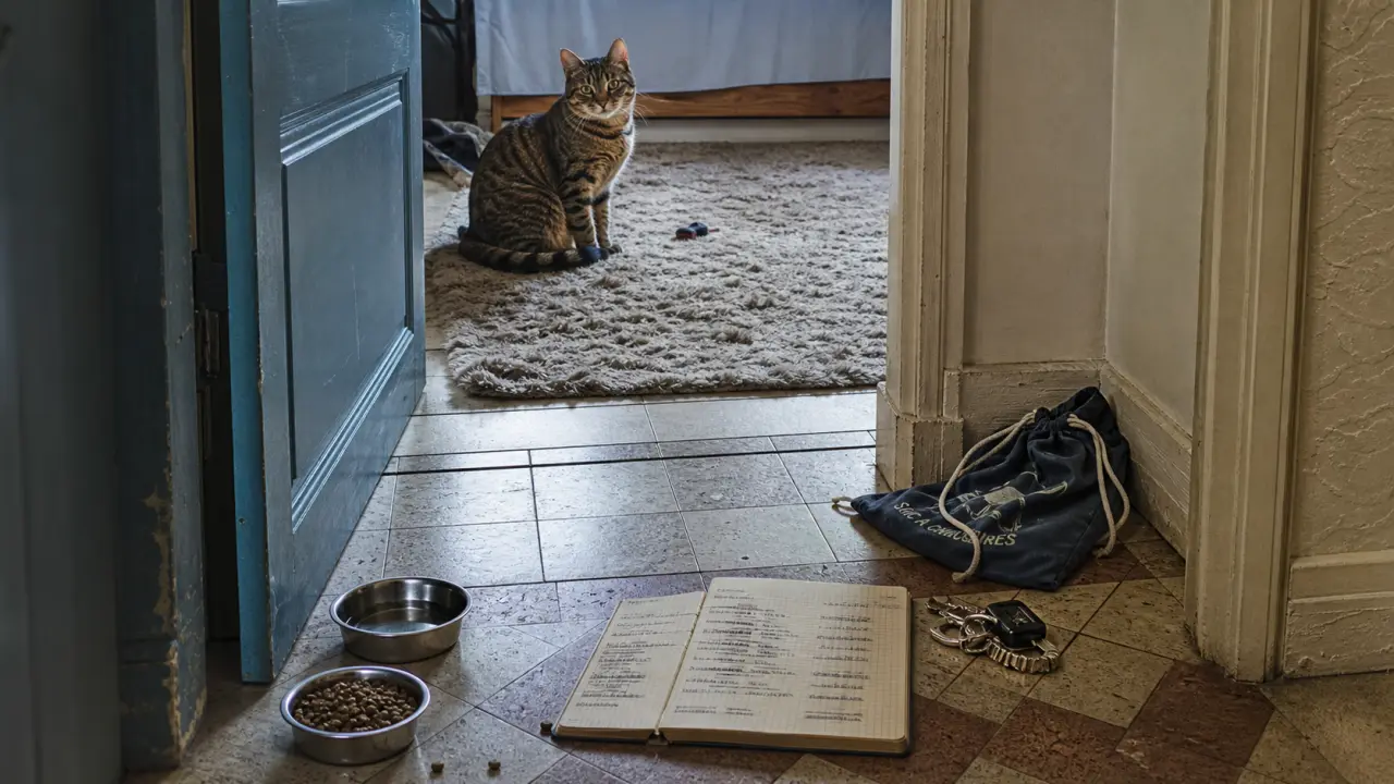 Est ce que les chats ont la notion du temps ? Routine d’alimentation et absence devant une porte