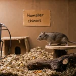 Hamsters chinois dans un terrarium pour élevage