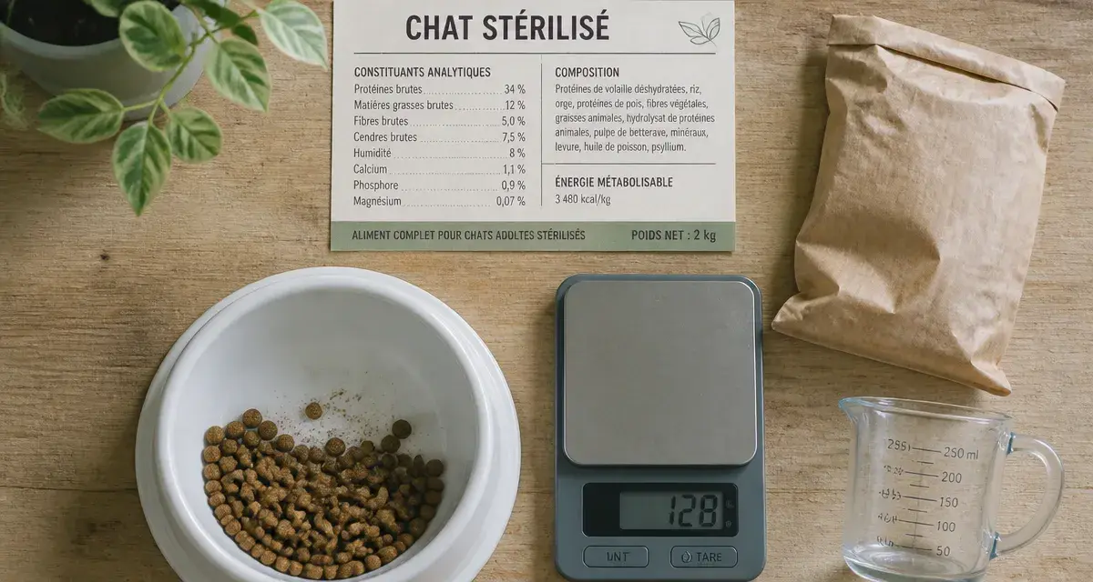 Quelles sont les meilleures croquettes pour chat stérilisé : protéines, fibres et budget au kilo