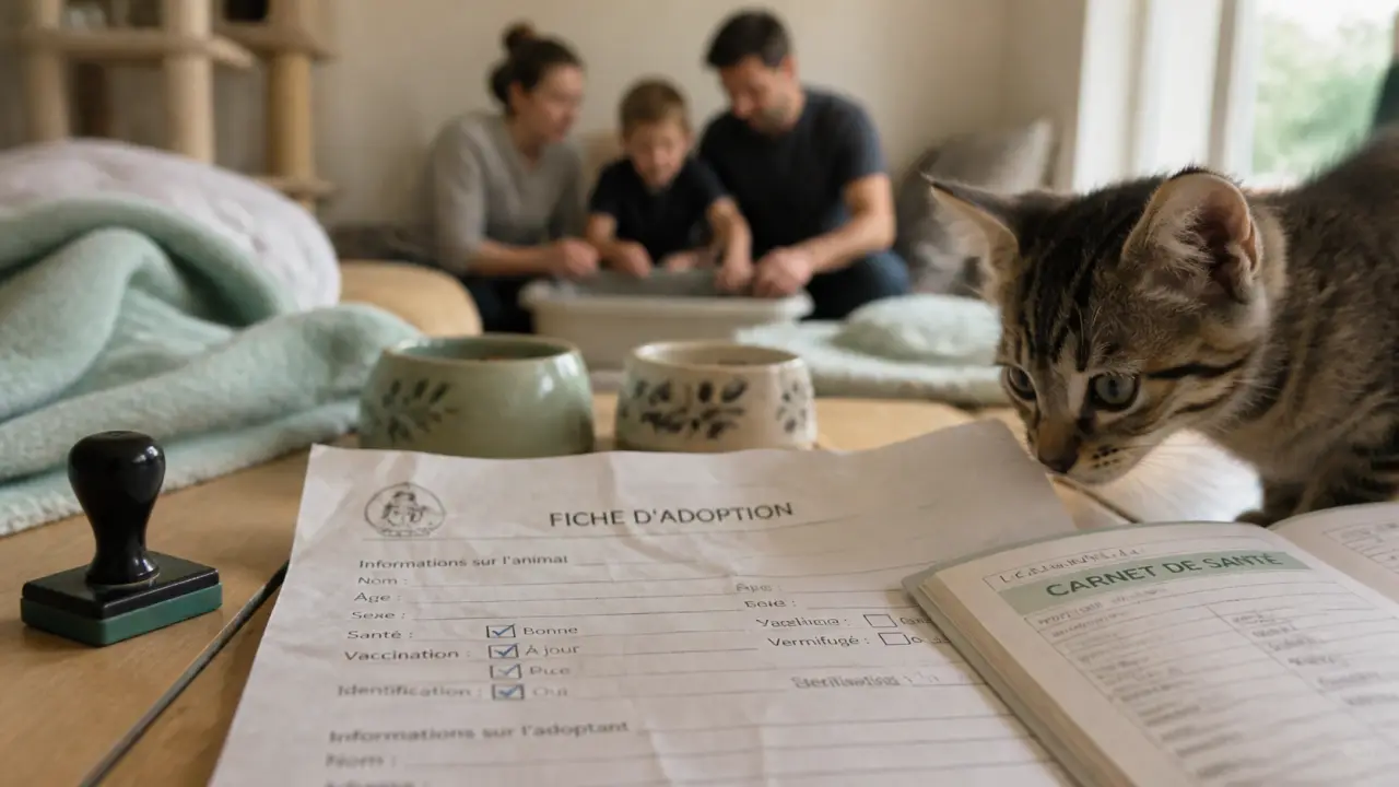 Chaton adoption : fiche de soins et carnet santé