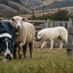 Chien de troupeau race : chien de conduite guide des brebis, chien de protection patrouille