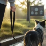 Chien tire en laisse : marche calme sans tirer