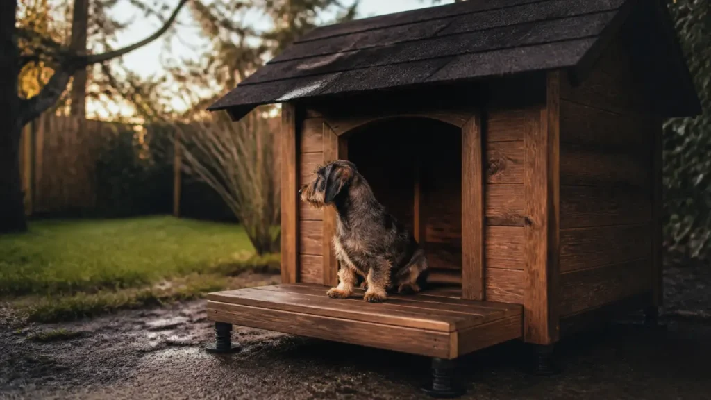 Niche chien avec terrasse : la bonne taille, la bonne toiture, la bonne isolation