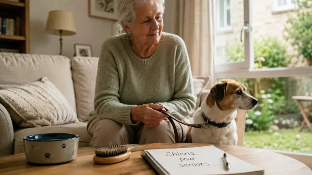Quel chien choisir pour une personne âgée ? Calme, adulte et facile à vivre