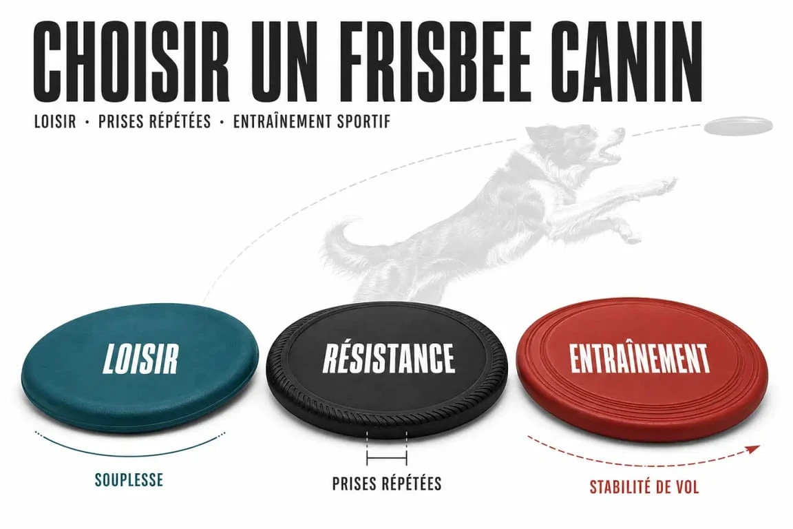 Comparatif frisbee chien : modèles souple, renforcé et technique pour choisir selon l’usage