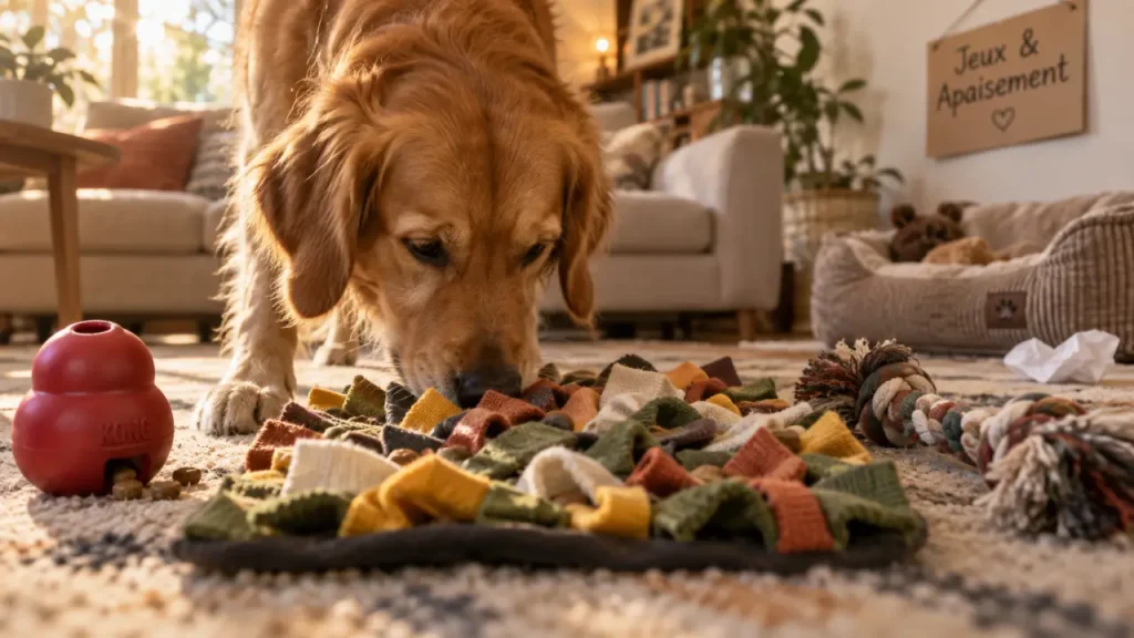 Jeux des chiens : occuper sans surstimuler ni choisir au hasard