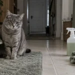 Mon chat fait pipi par terre toujours au meme endroit : bac à litière et nettoyant enzymatique