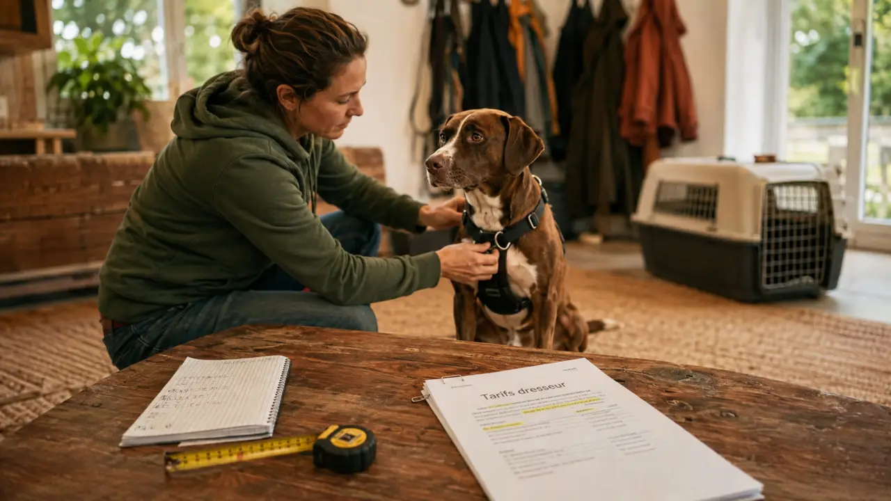 Dresseur de chien : tarif de la séance 50 à 70 €