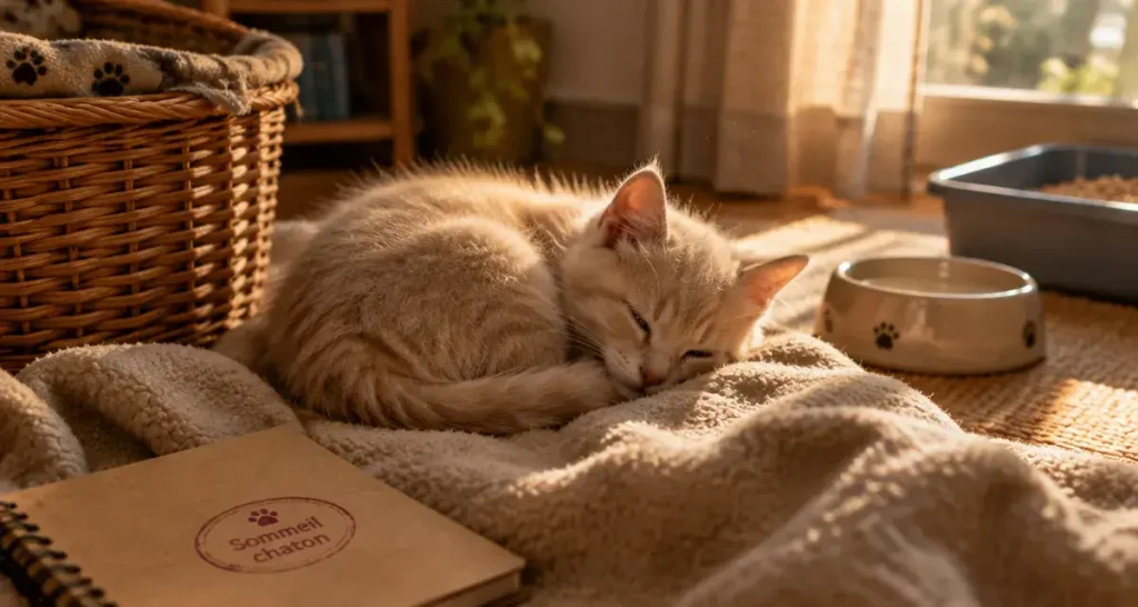 Un chaton peut dormir 20 heures par jour, selon son âge