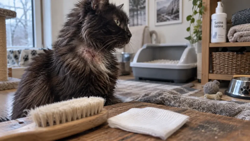 Eczéma du chat : soulager naturellement sans masquer une infection