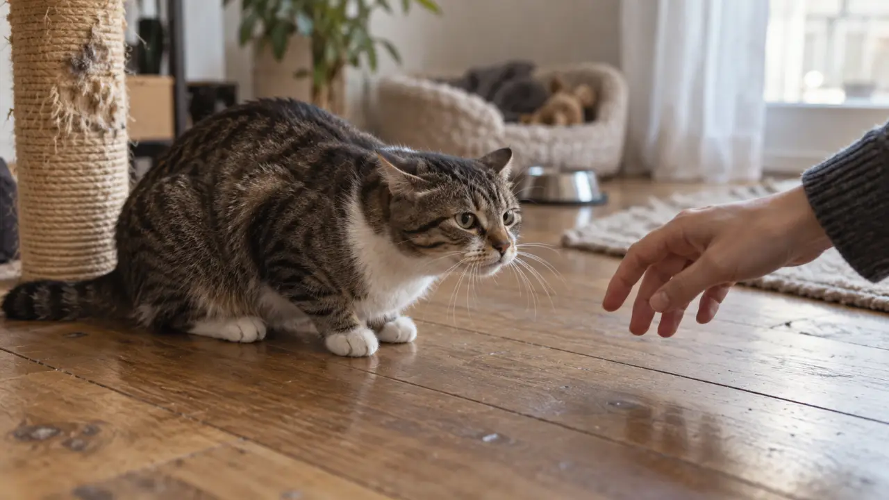 Langage du chat : signaux corporels, chat en bois