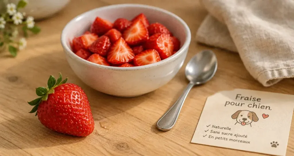 Les chiens peuvent manger des fraises, à condition de les servir nature et en petite quantité