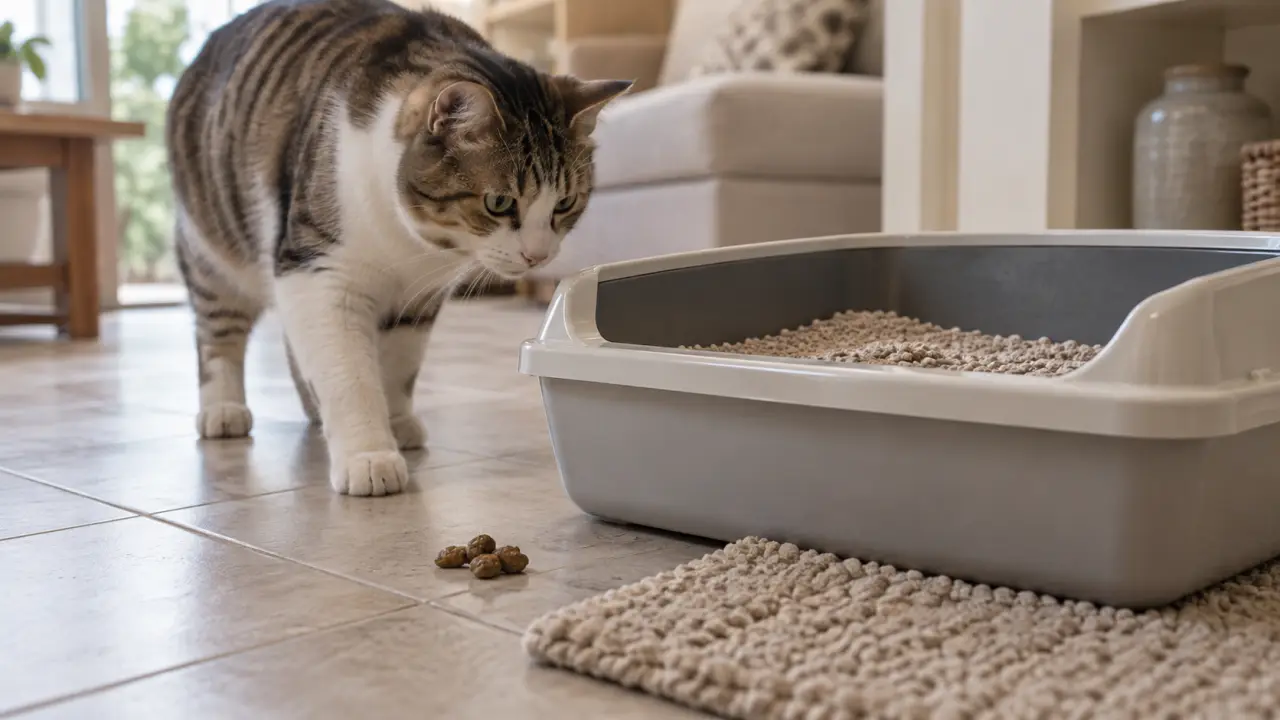 Mon chat fait caca partout alors qu’il était propre : selles près du bac à litière