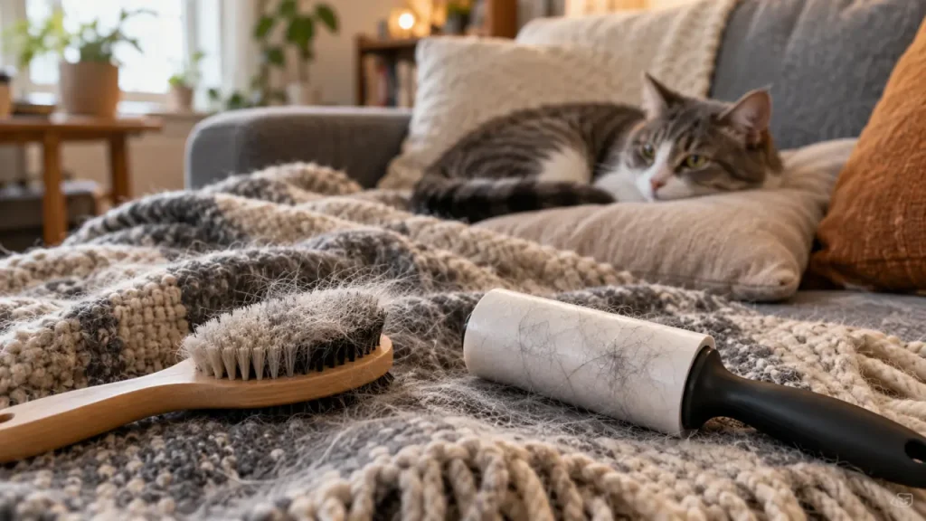 Poils de chat : réduire les dépôts sans abîmer le pelage